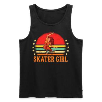 Skaters Skate Skateboarding Skateboard - Débardeur bio Premium Homme - noir - Devant - AI Model Male 178 light (178cm)