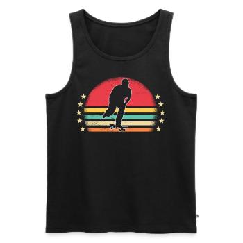 Skaters Skate Skateboarding Skateboard - Débardeur bio Premium Homme - noir - Devant - AI Model Male 178 light (178cm)