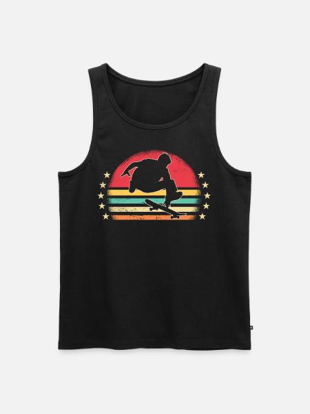 Skaters Skate Skateboarding Skateboard - Men's Premium Organic Tank Top - black