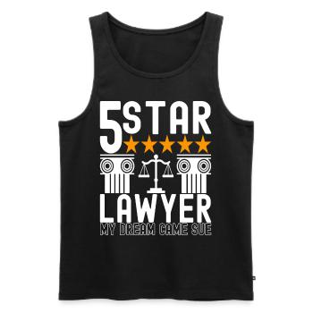 Jura Student Richter Staatsanwalt - Männer Premium Bio Tank Top - Schwarz - Vorne - Michal (187cm)