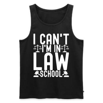 Law Student Judge Public Prosecutor - Men's Premium Organic Tank Top - black - Front - AI Model Male 178 light (178cm)