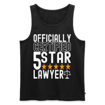 Jura Student Richter Staatsanwalt - Männer Premium Bio Tank Top - Schwarz - Vorne - Michal (187cm)