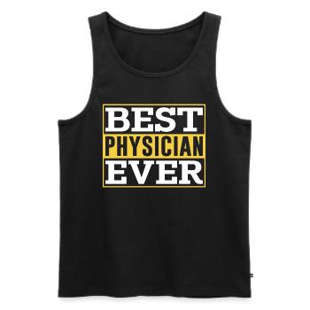 Der Beste Arzt Aller Zeiten Doktor Beruf Mediziner - Männer Premium Bio Tank Top - Schwarz - Vorne - AI Model Male 178 light (178cm)
