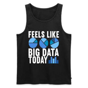 Analyste de données Data Scientist - Débardeur bio Premium Homme - noir - Devant - Michal (187cm)