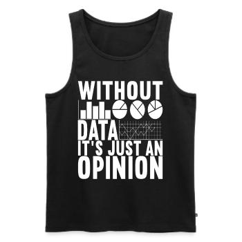 Data Scientist Data Analyst - Men's Premium Organic Tank Top - black - Front - Michal (187cm)