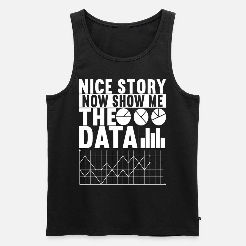 Data Scientist Data Analyst - Men's Premium Organic Tank Top - black