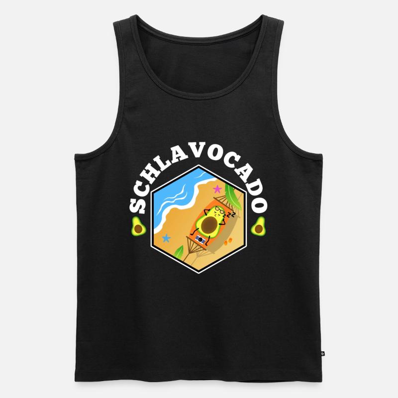 Schlavocado - Männer Premium Bio Tank Top - Schwarz