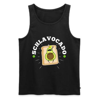 Schlavocado - Männer Premium Bio Tank Top - Schwarz - Vorne - Michal (187cm)