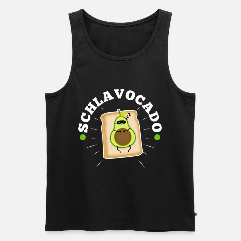 Schlavocado - Männer Premium Bio Tank Top - Schwarz