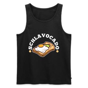 Schlavocado - Männer Premium Bio Tank Top - Schwarz - Vorne - Michal (187cm)