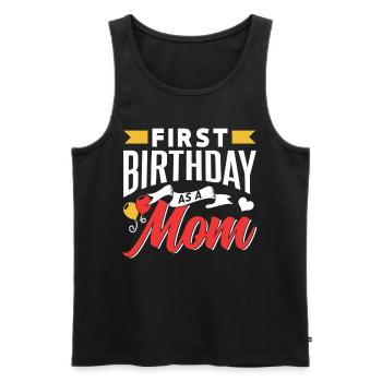 Premier anniversaire en tant que mère Party Mama Mami - Débardeur bio Premium Homme - noir - Devant - Michal (187cm)