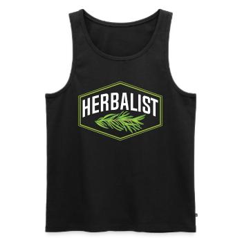Herbalist Herb Garden Herbs Herb - Men's Premium Organic Tank Top - black - Front - AI Model Male 178 light (178cm)