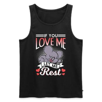 Wenn Du Mich Liebst Lass Mich Ruhen Koalas Koala - Männer Premium Bio Tank Top - Schwarz - Vorne - Michal (187cm)
