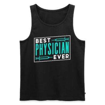 Der Beste Arzt Aller Zeiten Beruf Doktor Mediziner - Männer Premium Bio Tank Top - Schwarz - Vorne - AI Model Male 178 light (178cm)