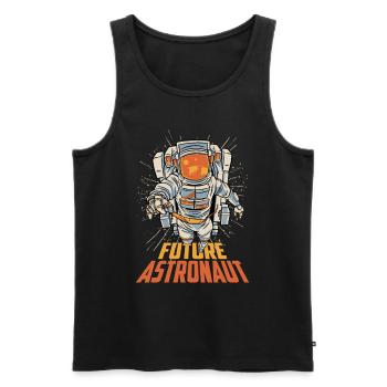 Future Astronaut Rocket Space Astronomy - Men's Premium Organic Tank Top - black - Front - Michal (187cm)