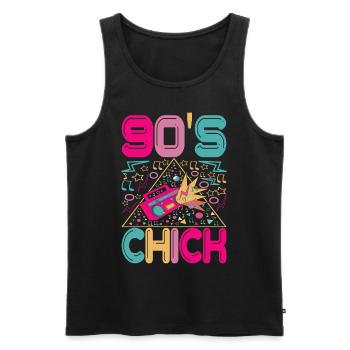 90s 90s 90s Party - Men's Premium Organic Tank Top - black - Front - Michal (187cm)