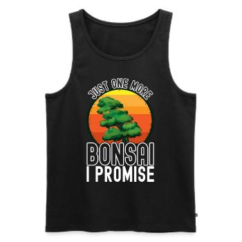 Bonsai tree Bonsai - Men's Premium Organic Tank Top - black - Front - AI Model Male 178 light (178cm)