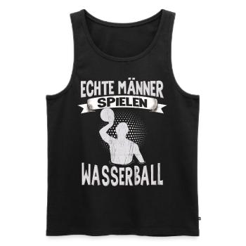 Wasserballer Wassersport Sport Wasserball - Männer Premium Bio Tank Top - Schwarz - Vorne - Michal (187cm)