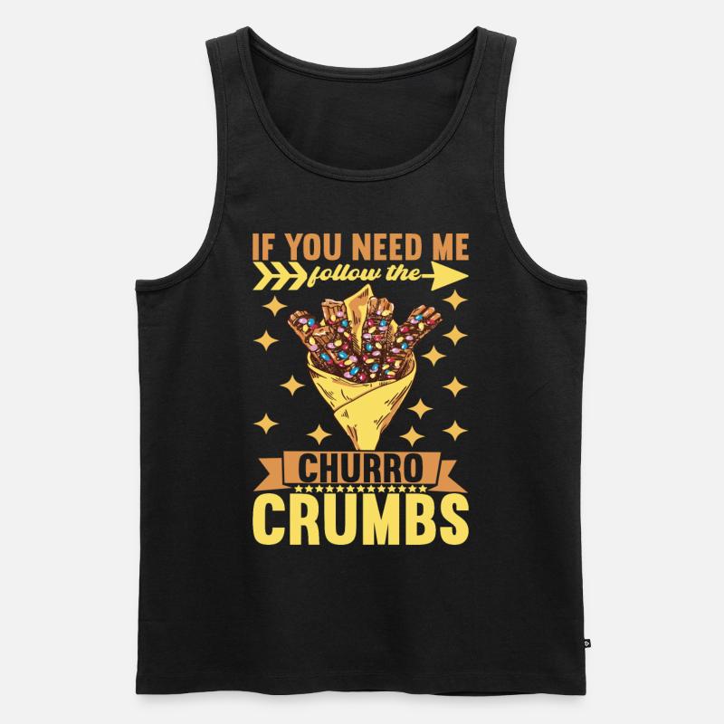Churros - Männer Premium Bio Tank Top - Schwarz