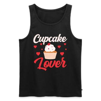 Cupcake Lovers Food Sweet Cupcakes - Débardeur bio Premium Homme - noir - Devant - Michal (187cm)