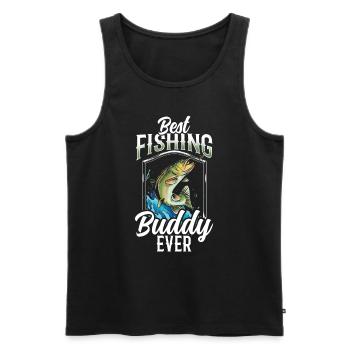 Best Fishing Buddy Fishing Friend Fishing Fishing - Men's Premium Organic Tank Top - black - Front - Michal (187cm)
