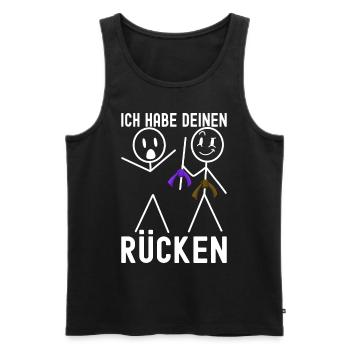 Jiu-Jitsu brésilien BJJ Grappling - Débardeur bio Premium Homme - noir - Devant - Michal (187cm)
