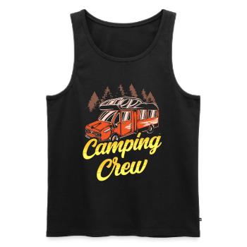 Équipe de camping Camp Camping Camper Camping - Débardeur bio Premium Homme - noir - Devant - Michal (187cm)