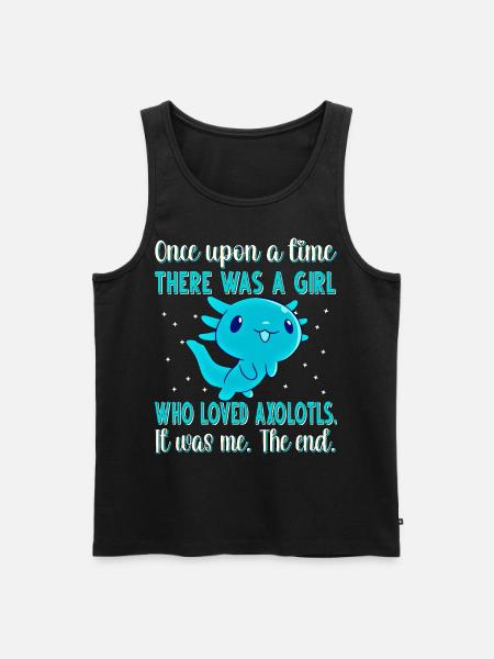 Axolotl - Männer Premium Bio Tank Top - Schwarz