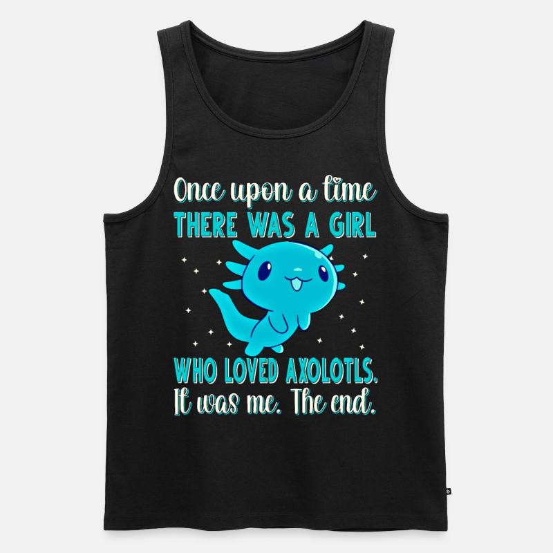 Axolotl - Männer Premium Bio Tank Top - Schwarz