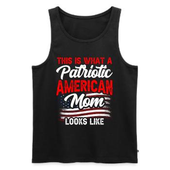 Voici à quoi ressemble une mère américaine patriote aux États-Unis - Débardeur bio Premium Homme - noir - Devant - Michal (187cm)