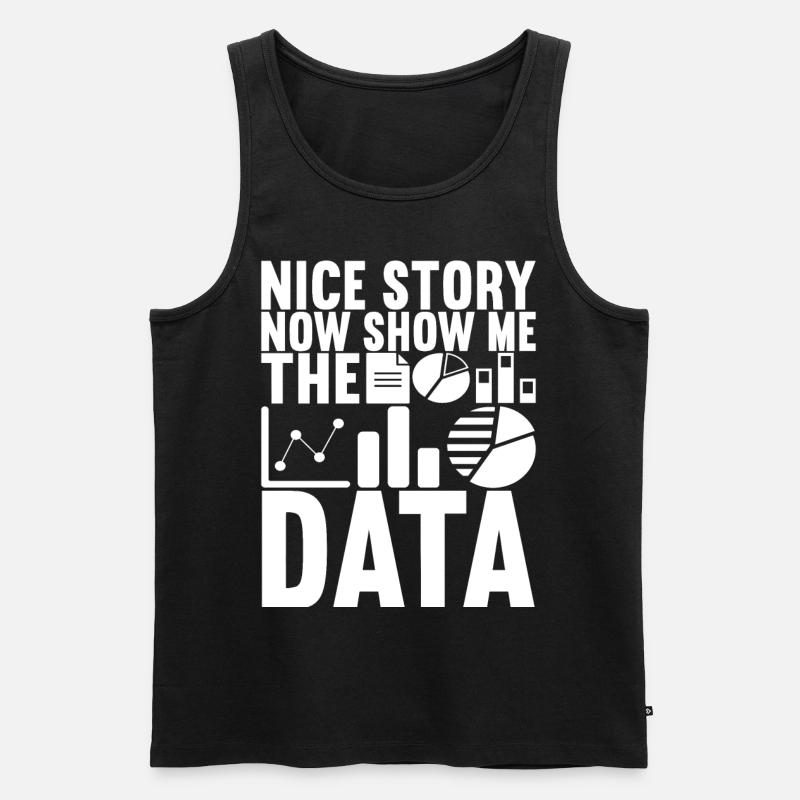Data Scientist Data Analyst - Men's Premium Organic Tank Top - black