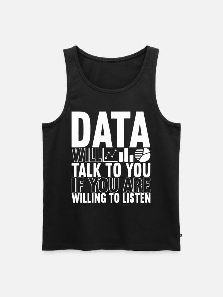 Data Scientist Data Analyst - Men's Premium Organic Tank Top - black