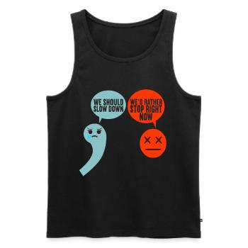Englisch Lehrer English Teacher - Men's Premium Organic Tank Top - black - Front - AI Model Male 178 light (178cm)