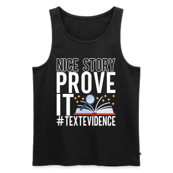 Englisch Lehrer English Teacher - Men's Premium Organic Tank Top - black - Front - AI Model Male 178 light (178cm)