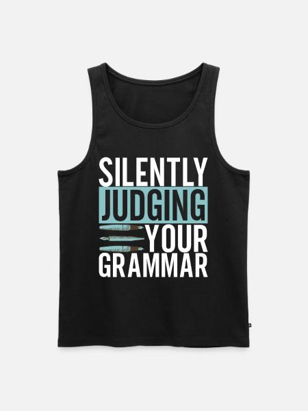 Professeur d’anglais Englisch Lehrer - Débardeur bio Premium Homme - noir