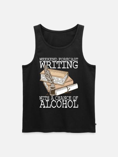 Author Schreiber - Men's Premium Organic Tank Top - black