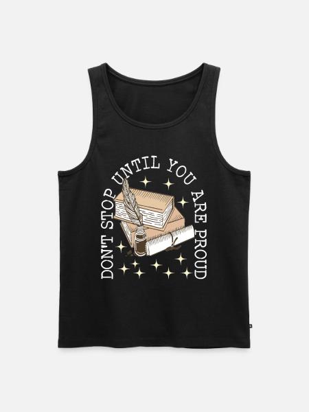 Author Schreiber - Men's Premium Organic Tank Top - black