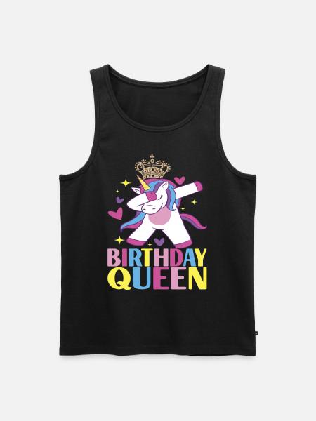 Unicorn Birthday - Men's Premium Organic Tank Top - black