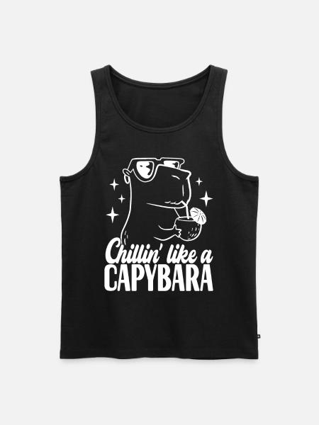 Capybara - Débardeur bio Premium Homme - noir