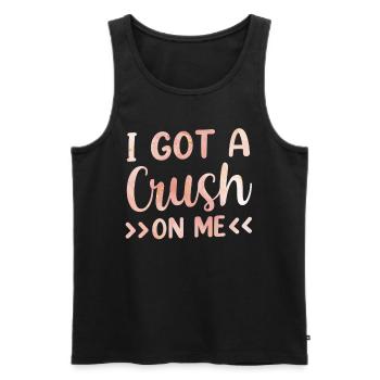 Ich Habe Eine Schwärmerei Für Mich Selbstliebe Süß - Männer Premium Bio Tank Top - Schwarz - Vorne - AI Model Male 178 light (178cm)