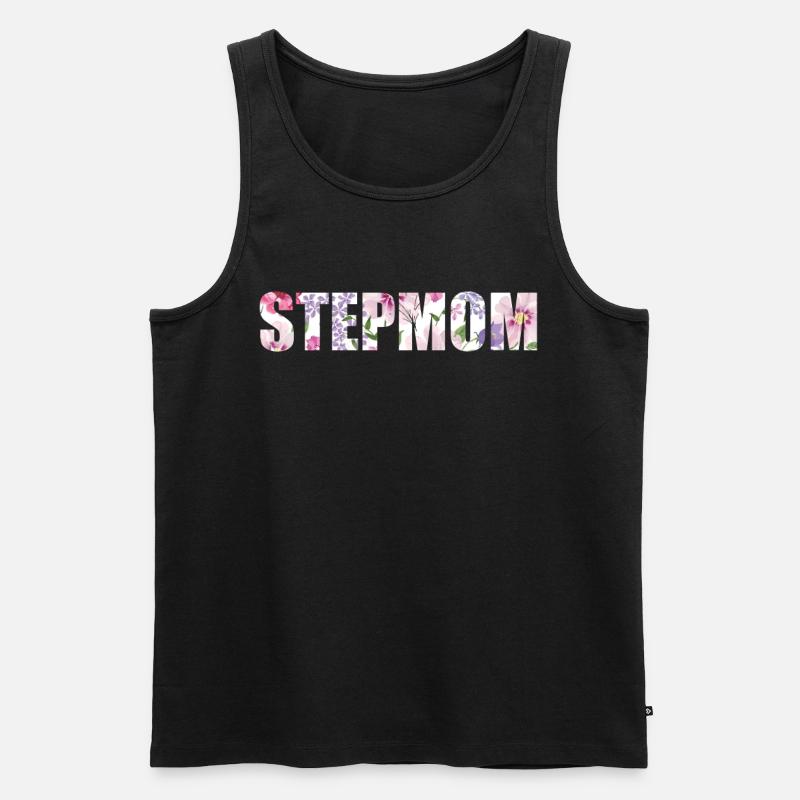 Stiefmutter Stepmother Pflegemutter Ziehmutter - Männer Premium Bio Tank Top - Schwarz