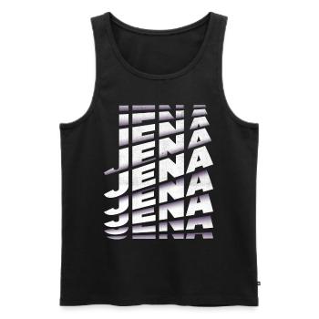 Jena Deutschland Stadt Schrift Skyline Heimat - Männer Premium Bio Tank Top - Schwarz - Vorne - Michal (187cm)