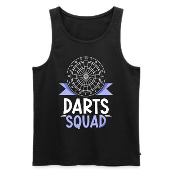 Dartmannschaft Dartverein Team Dart Darts - Men's Premium Organic Tank Top - black - Front - AI Model Male 178 light (178cm)