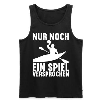 Kanupolo - Männer Premium Bio Tank Top - Schwarz - Vorne - Michal (187cm)