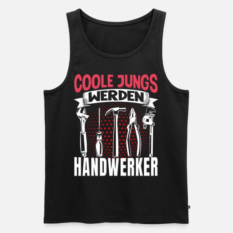 Handwerk Handwerker - Männer Premium Bio Tank Top - Schwarz