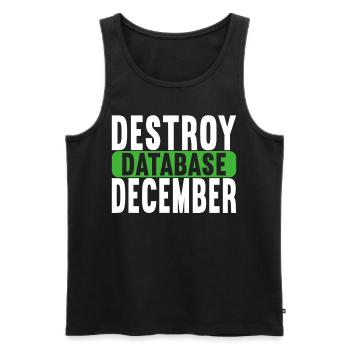Programmer Computer Scientist - Men's Premium Organic Tank Top - black - Front - AI Model Male 178 light (178cm)