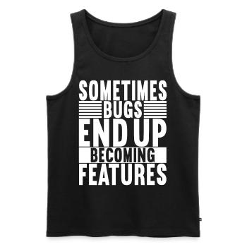 Programmer Computer Scientist - Men's Premium Organic Tank Top - black - Front - AI Model Male 178 light (178cm)