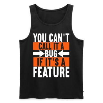 Programmer Computer Scientist - Men's Premium Organic Tank Top - black - Front - AI Model Male 178 light (178cm)
