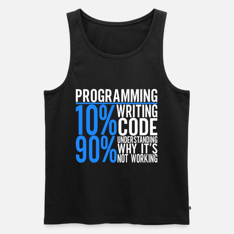 Programmer Computer Scientist - Men's Premium Organic Tank Top - black