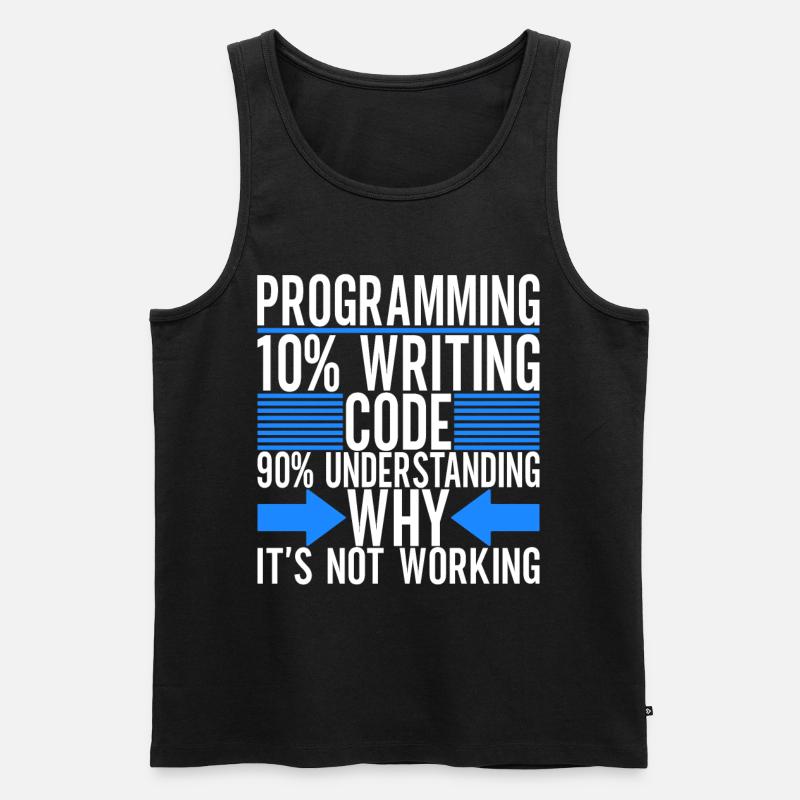 Programmer Computer Scientist - Men's Premium Organic Tank Top - black